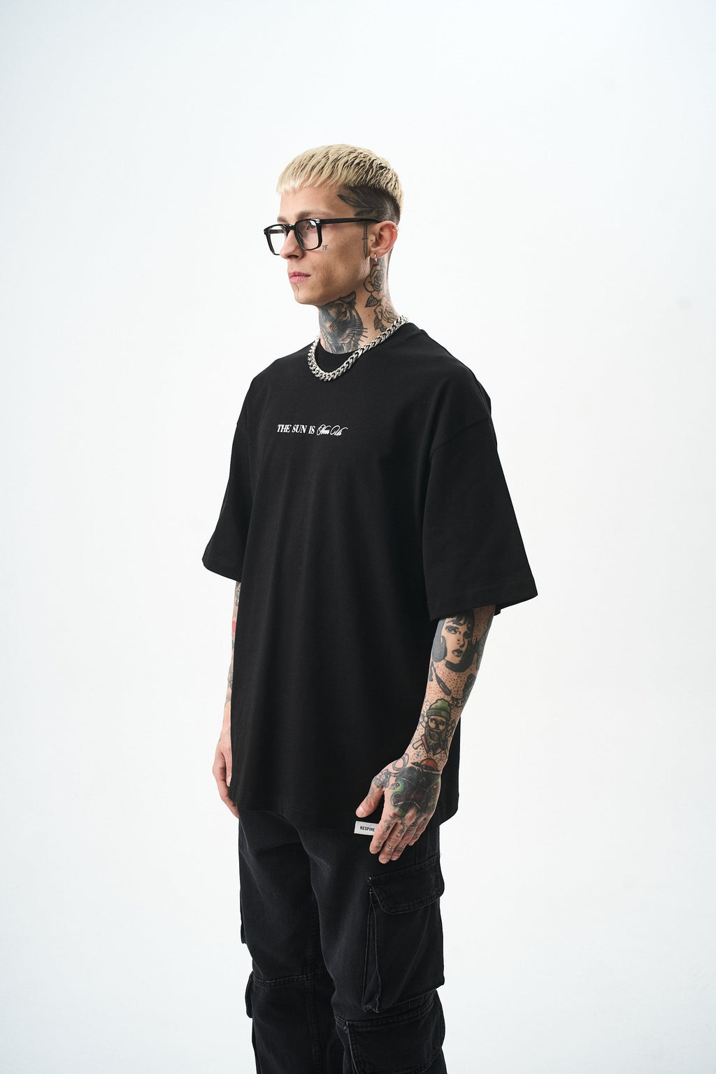 Palm Oversized T-Shirt Black