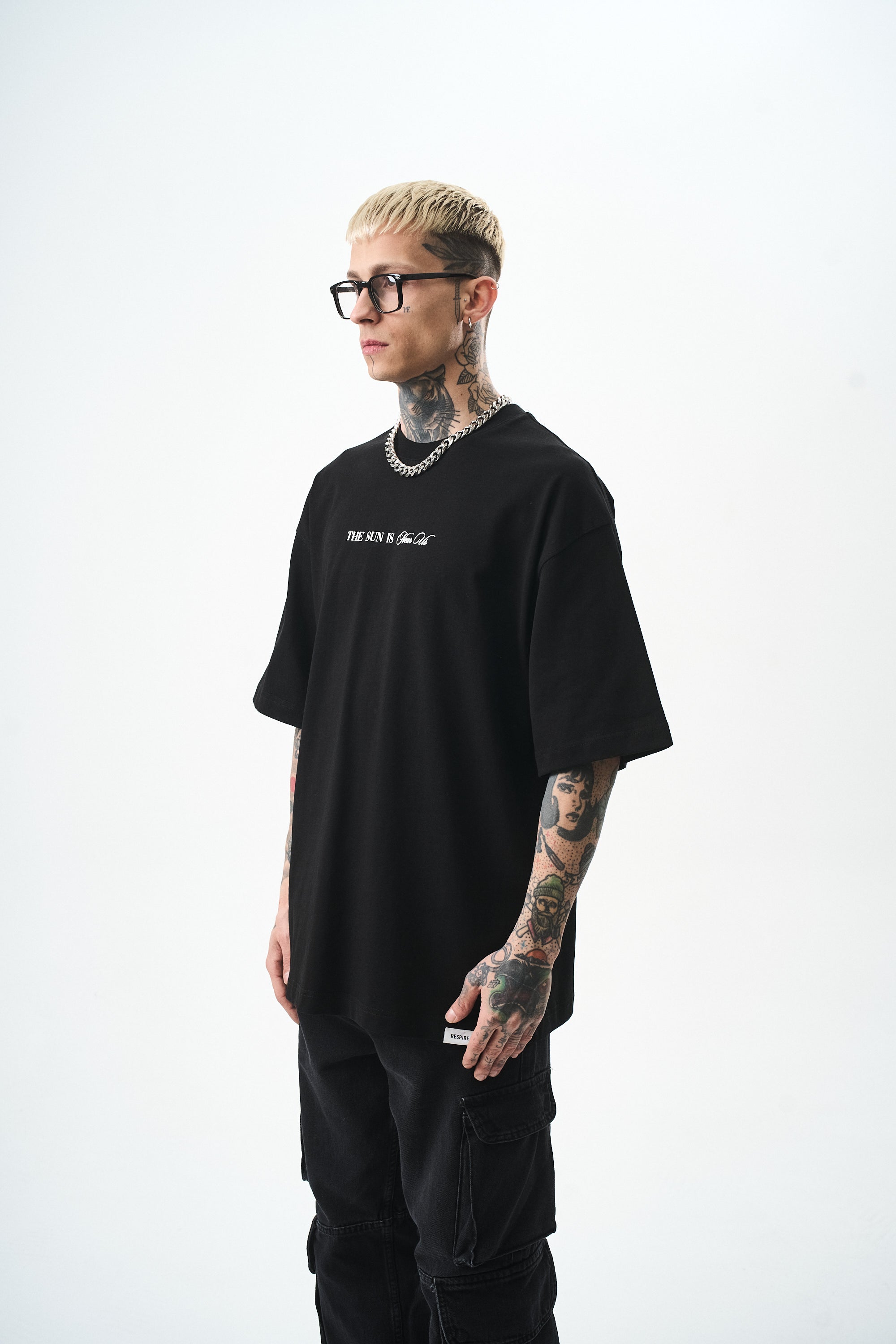 Palm Oversized T-Shirt Black