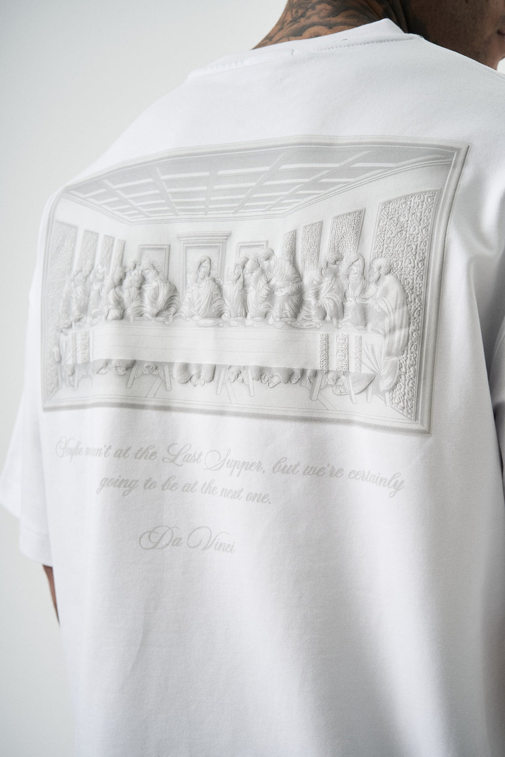 Da Vinci Oversized T-Shirt White