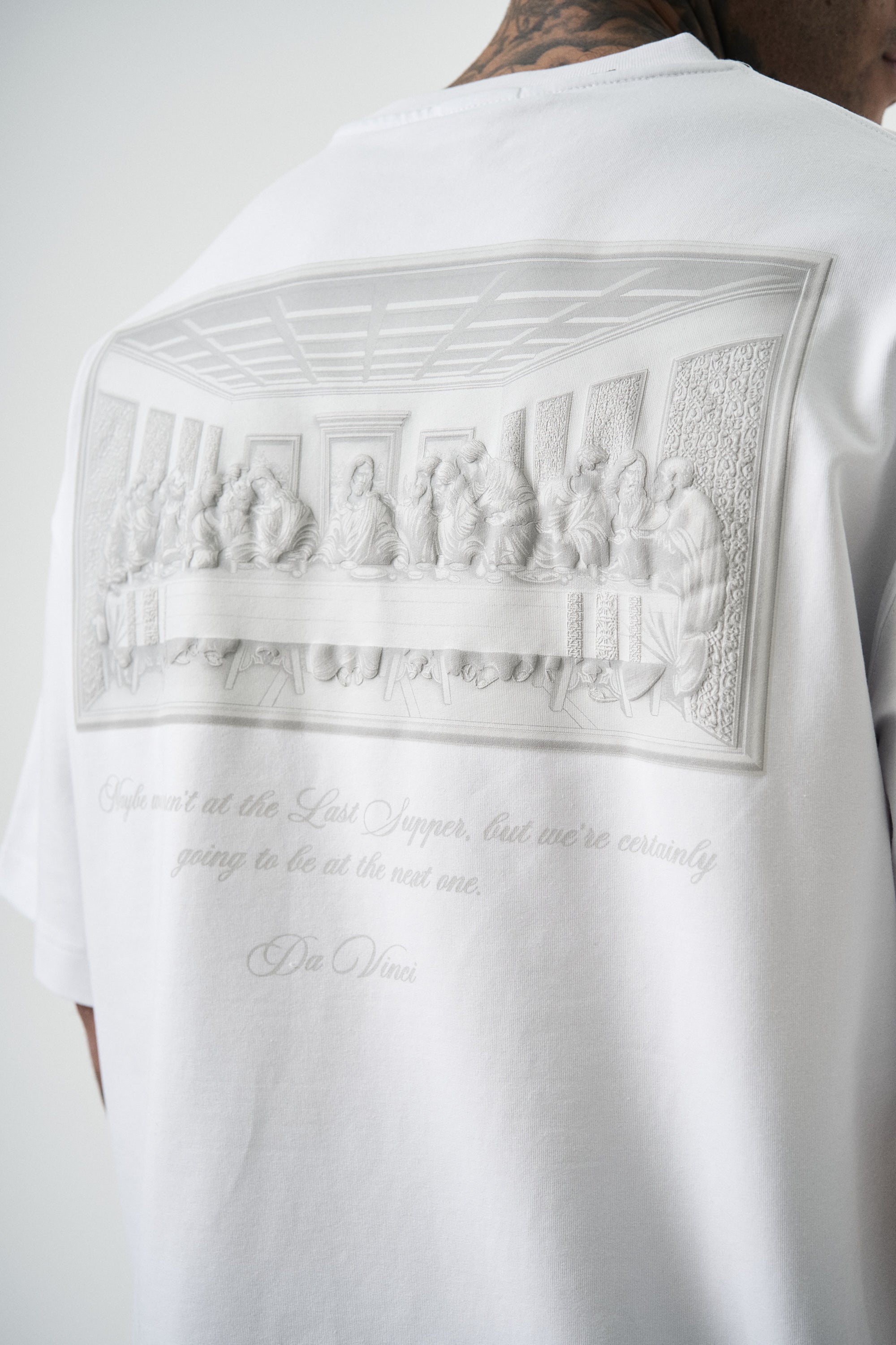 Da Vinci Oversized T-Shirt White