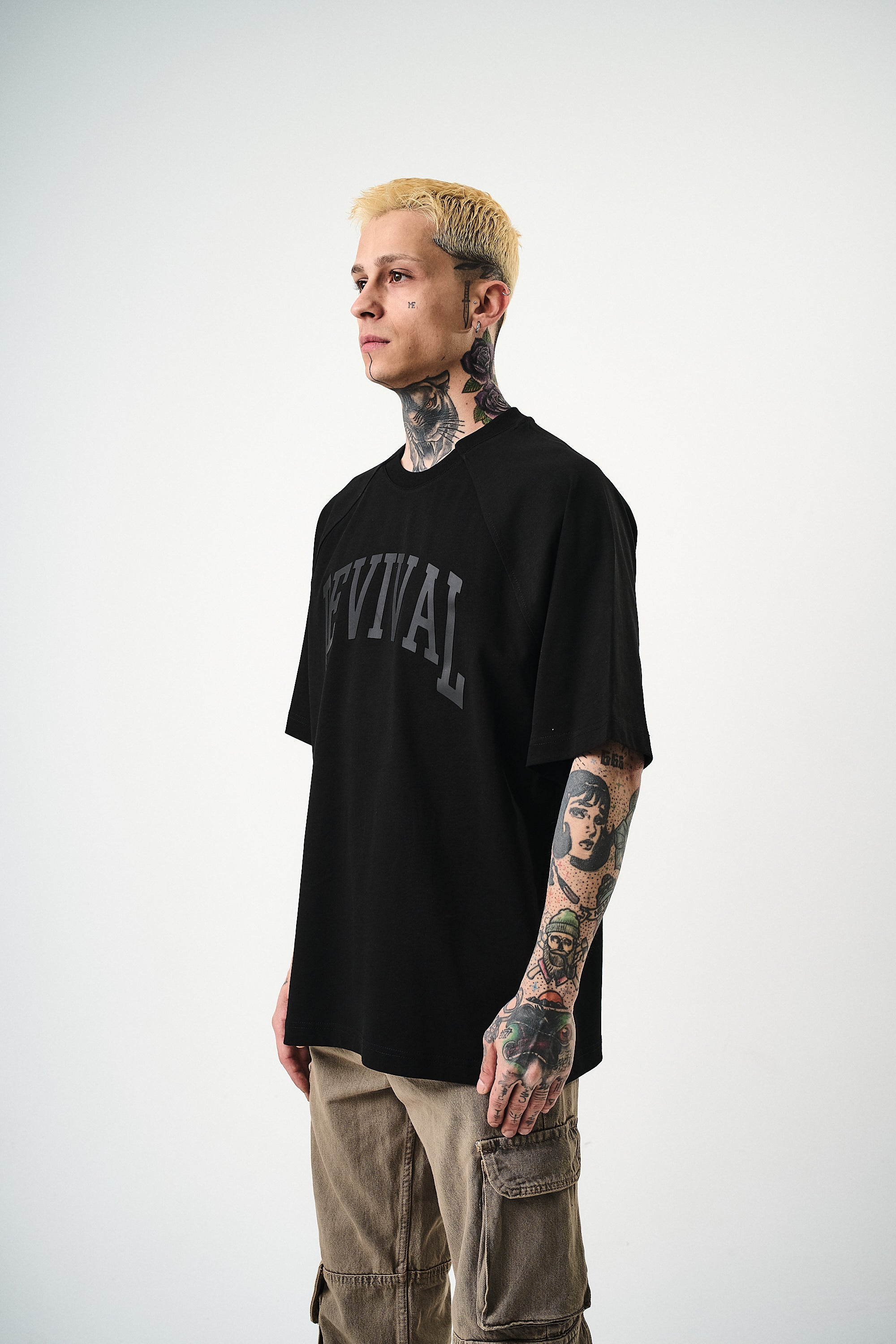 Revival Oversized T-Shirt Black