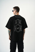 Eight Oversized T-Shirt Black