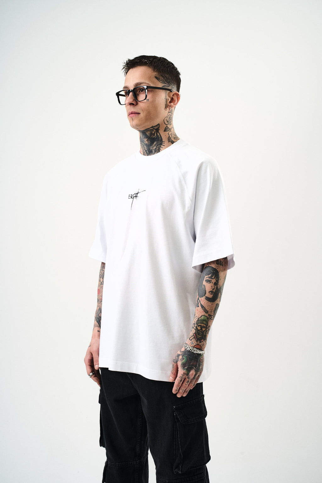 Eight Oversized T-Shirt White