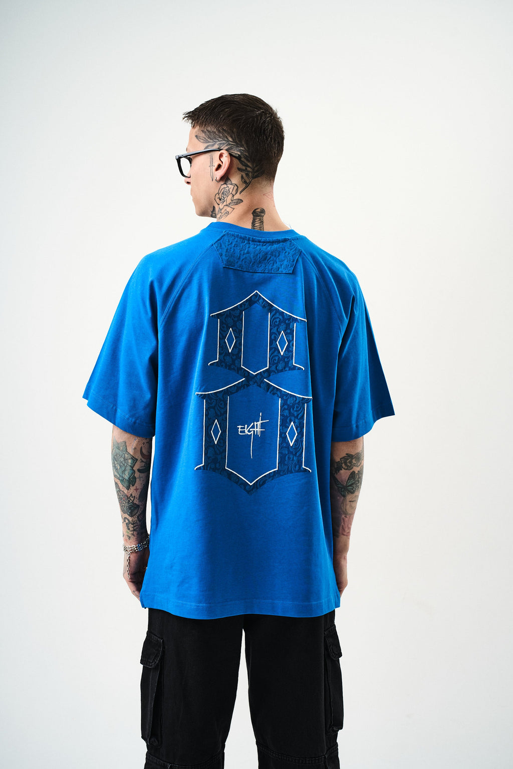 Eight Oversized T-Shirt Blue
