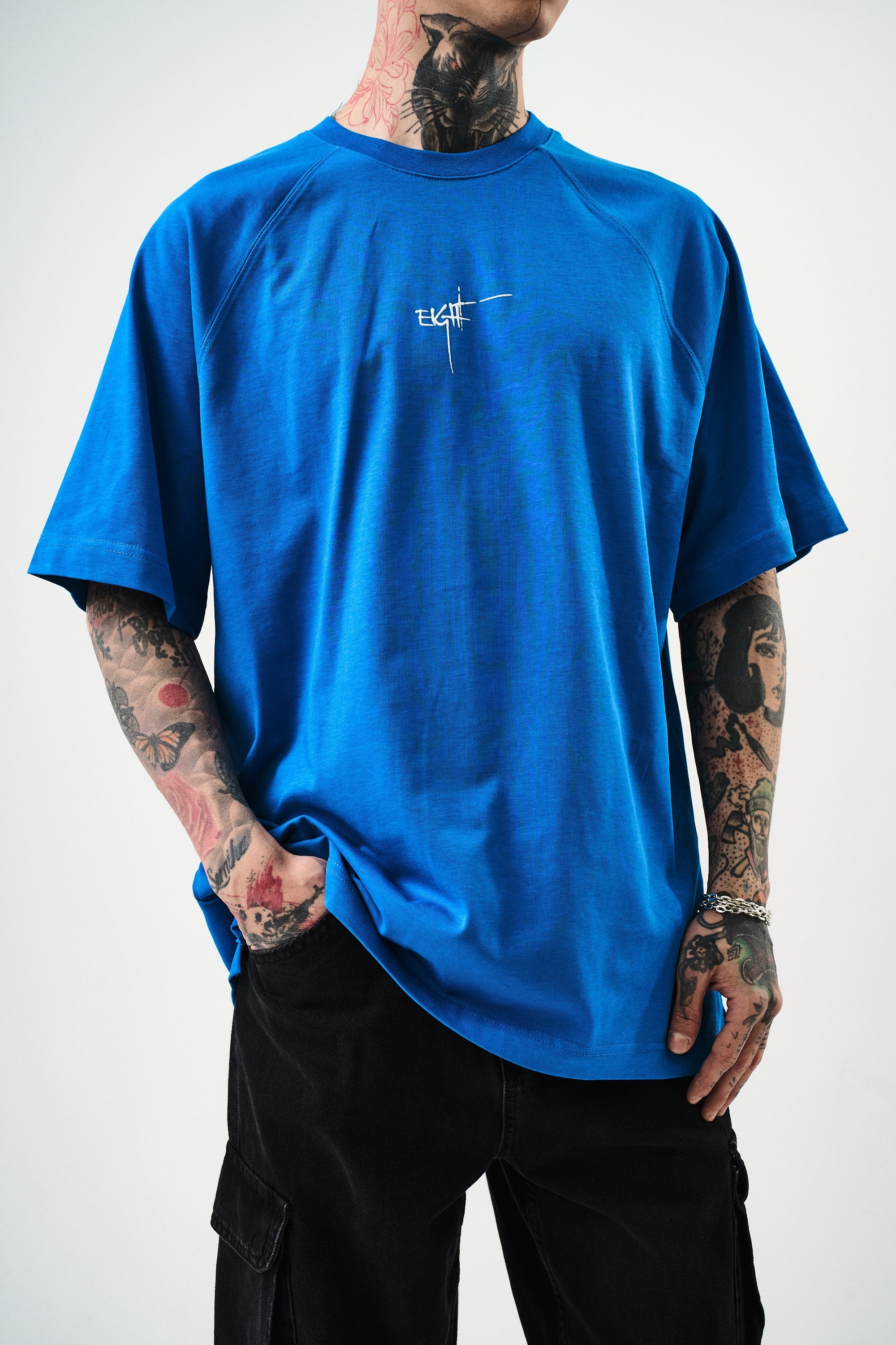 Eight Oversized T-Shirt Blue