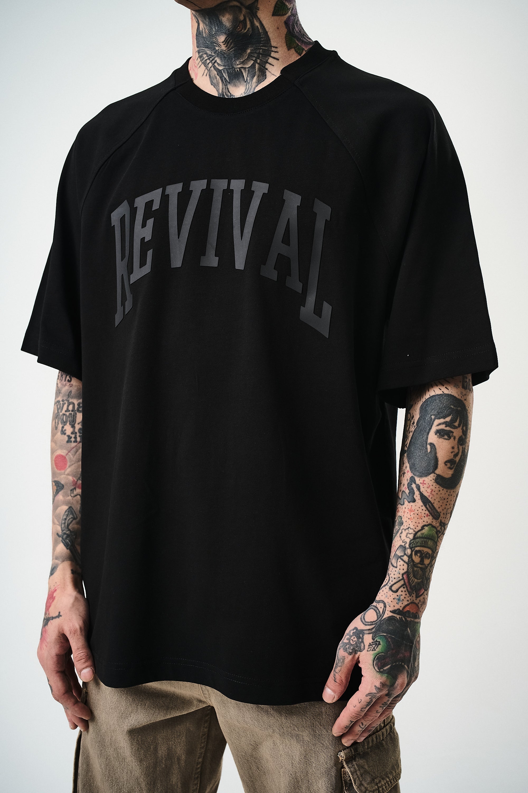 Revival Oversized T-Shirt Black