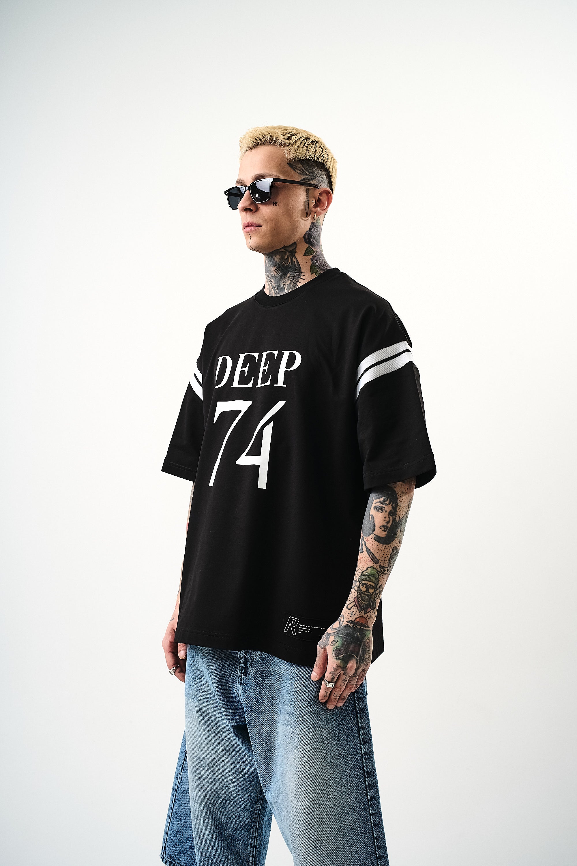 Deep 74 Oversized T-Shirt Black
