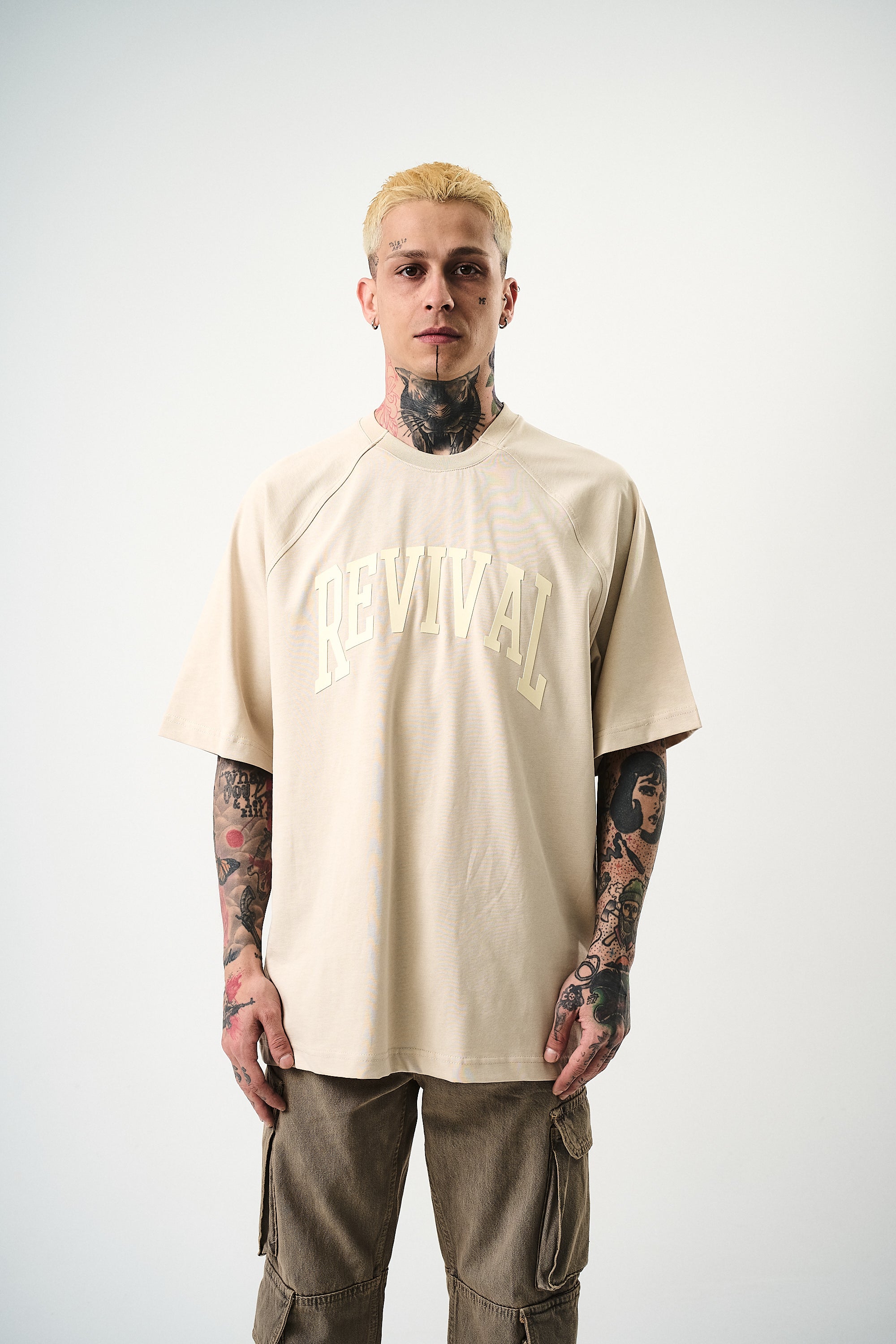 Revival Oversized T-Shirt Beige