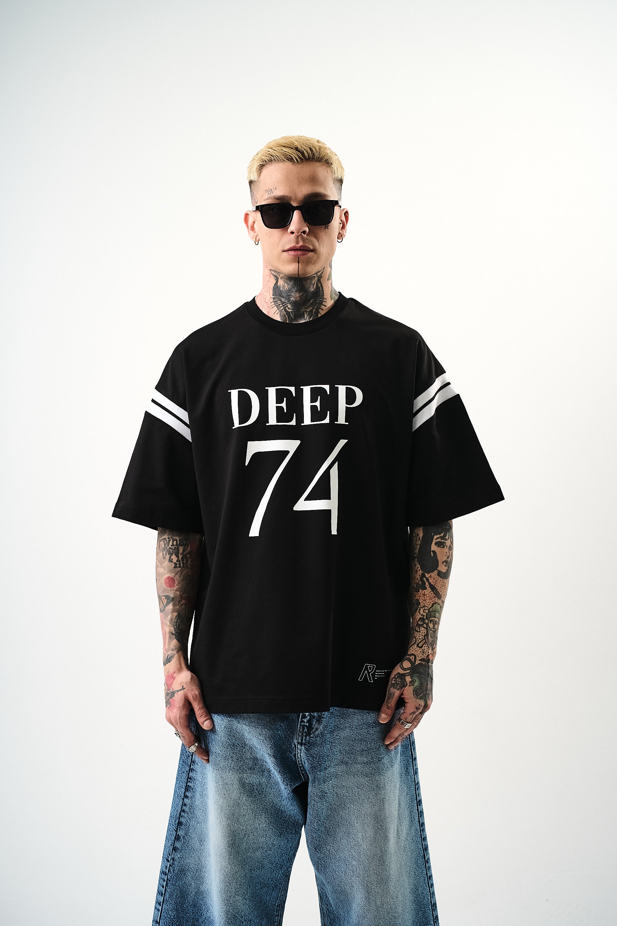 Deep 74 Oversized T-Shirt Black