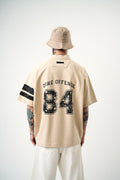 84 Zone Oversized T-Shirt Beige