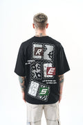 Low Vision Oversized T-Shirt Black