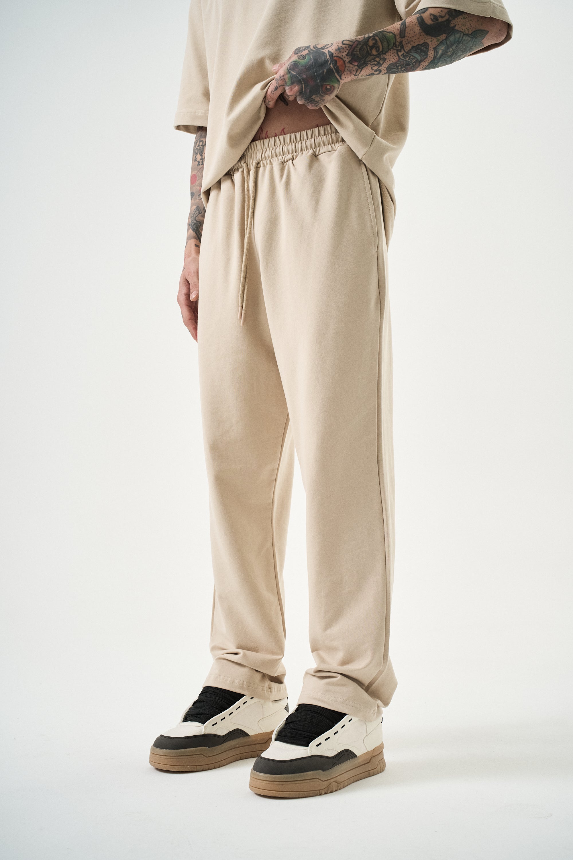 Basic Baggy Sweatpant Beige