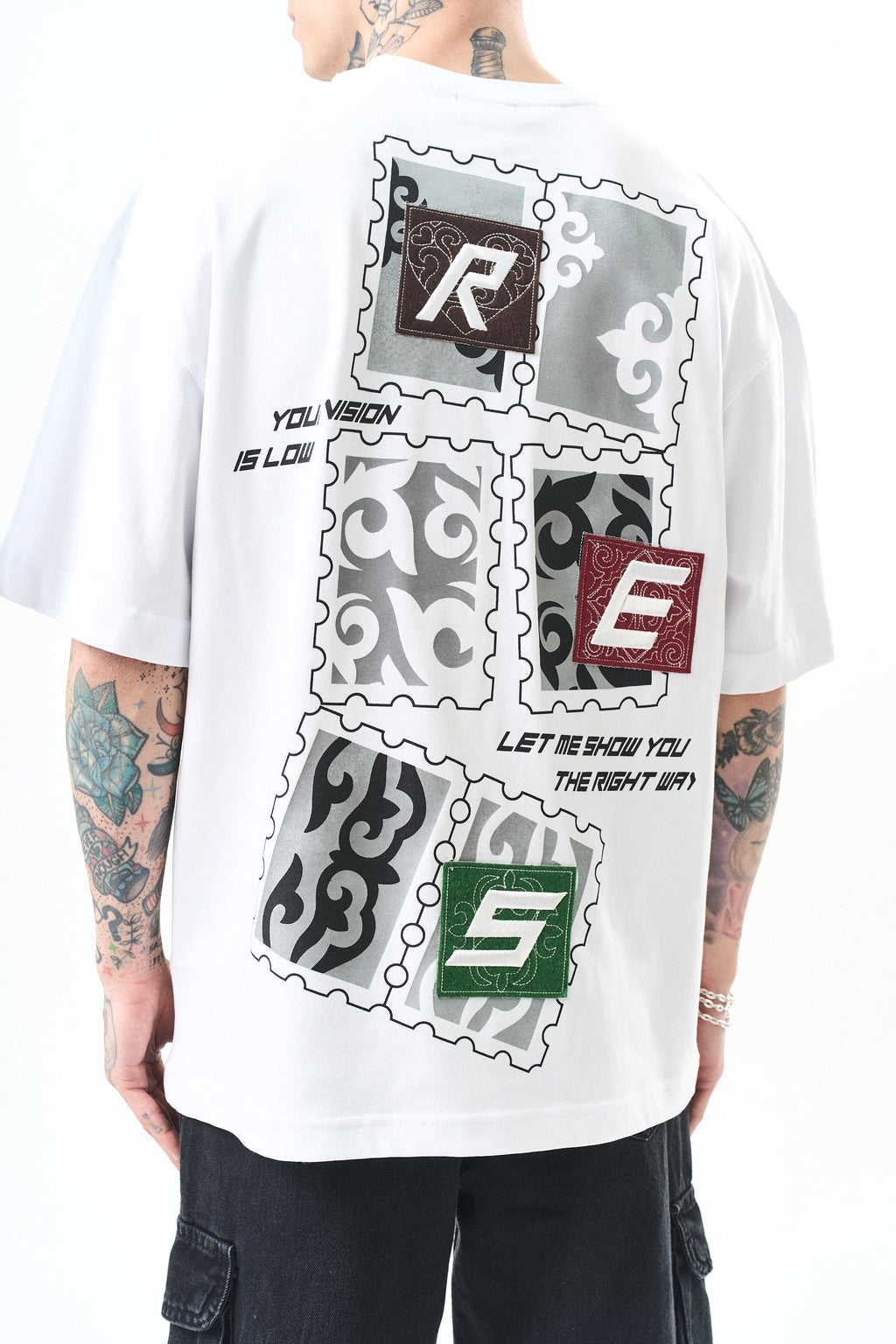 Low Vision Oversized T-Shirt White