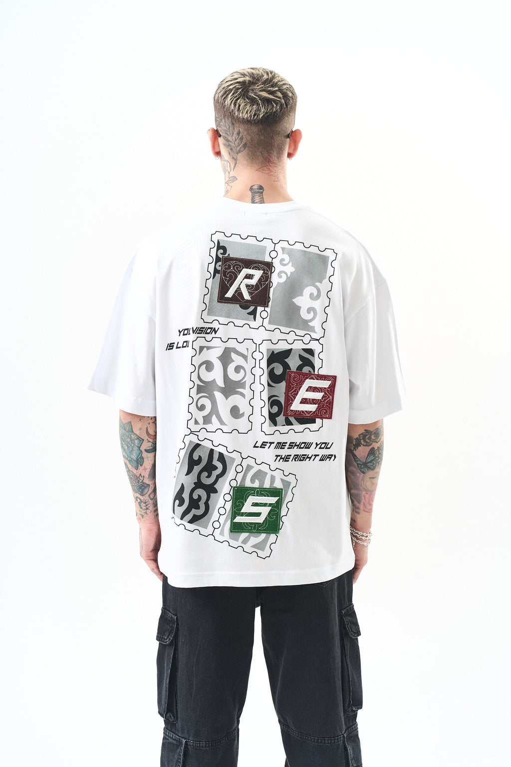 Low Vision Oversized T-Shirt White