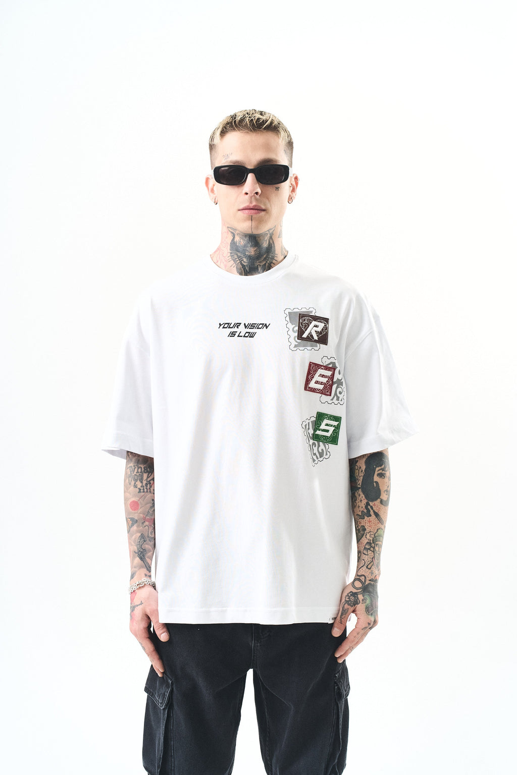 Low Vision Oversized T-Shirt White