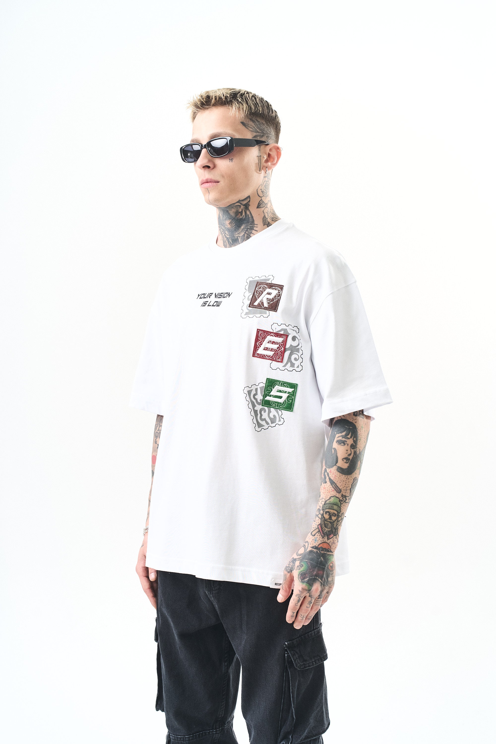 Low Vision Oversized T-Shirt White