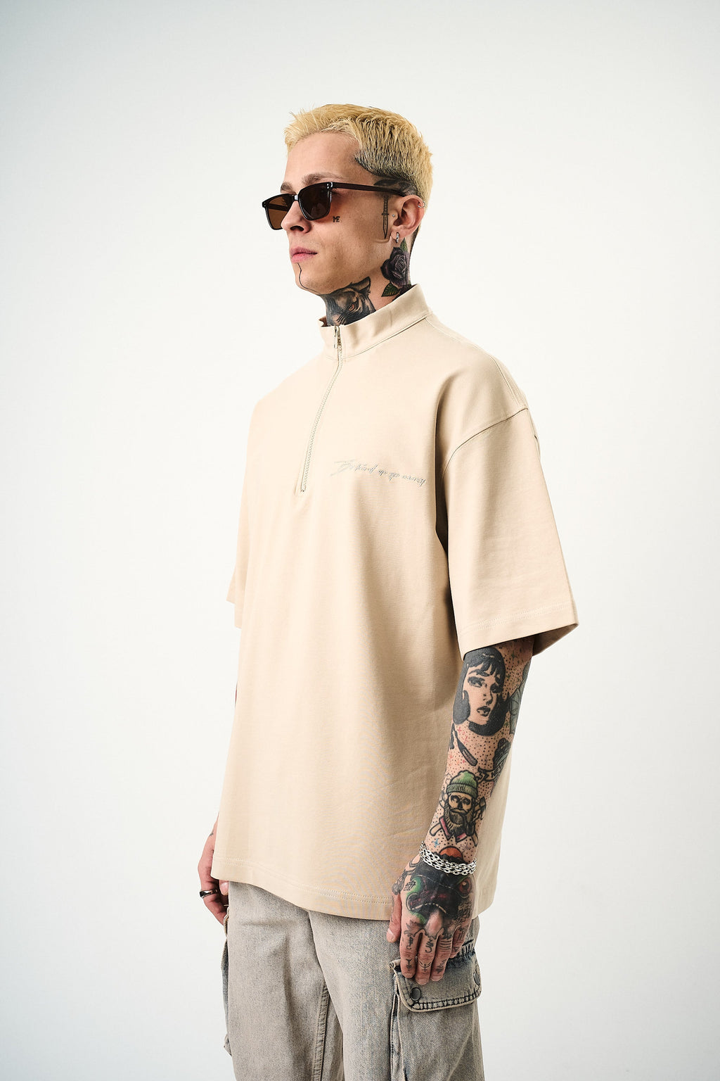 Be Kind Oversized T-Shirt Beige