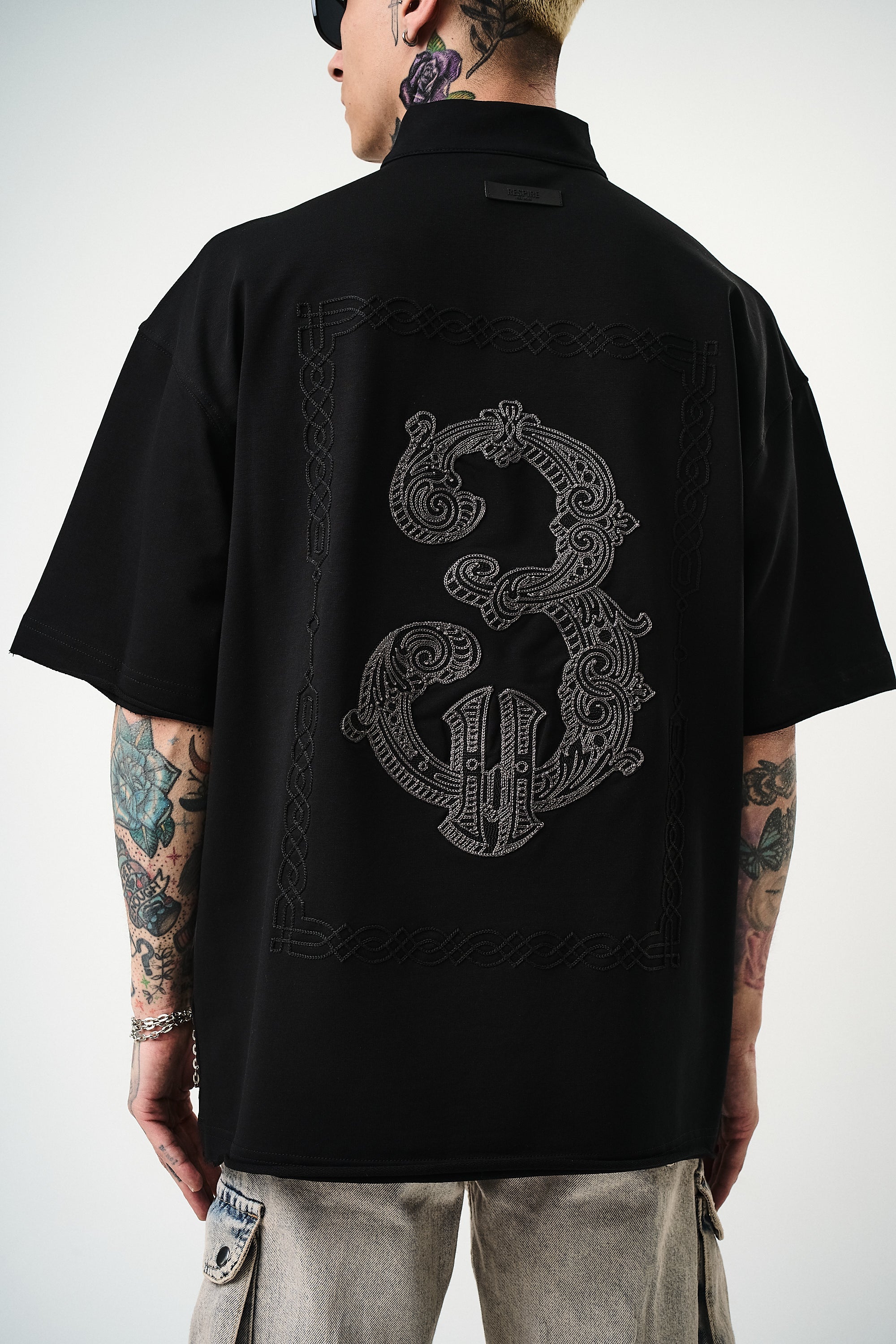 3 Oversized T-Shirt Black