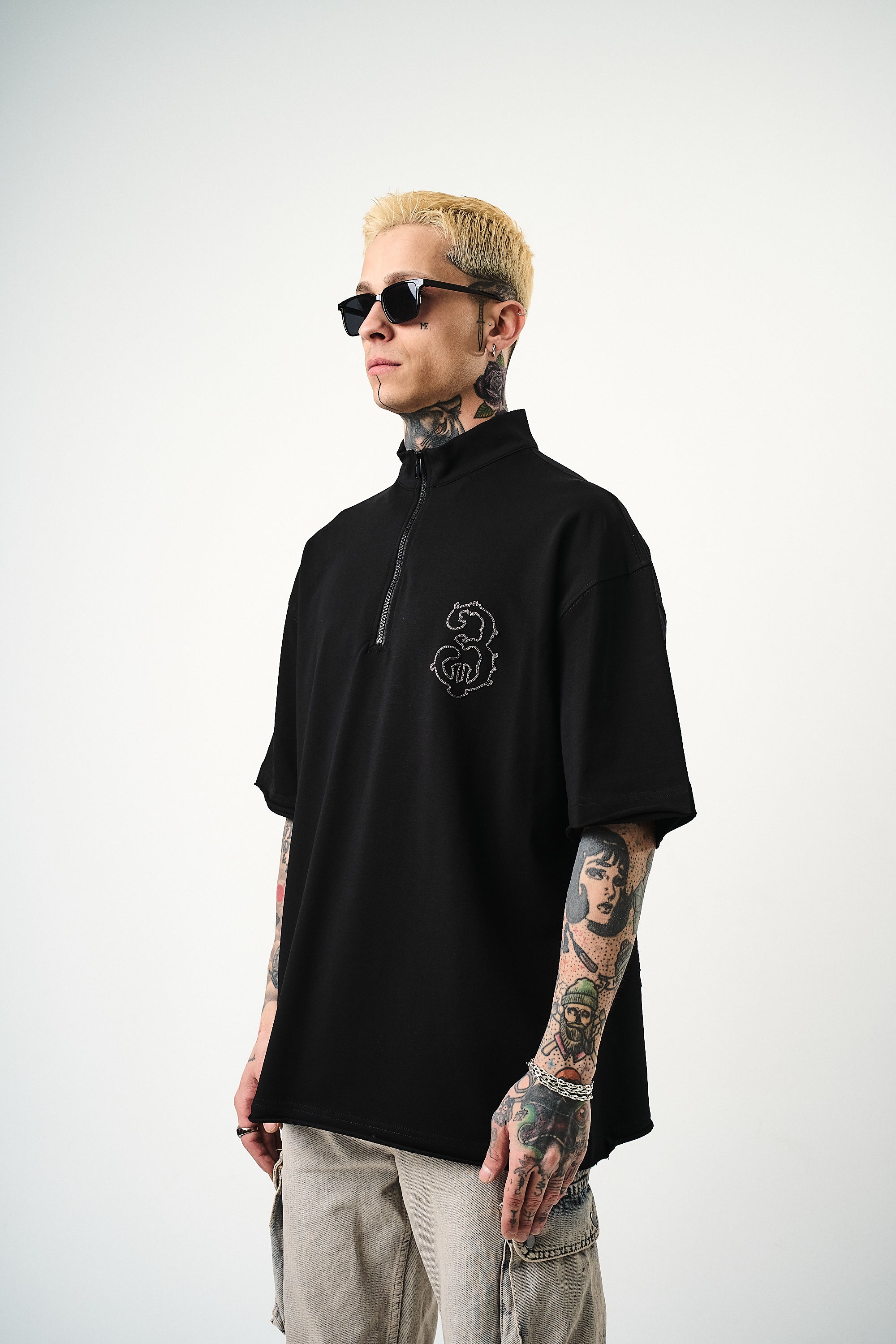 3 Oversized T-Shirt Black