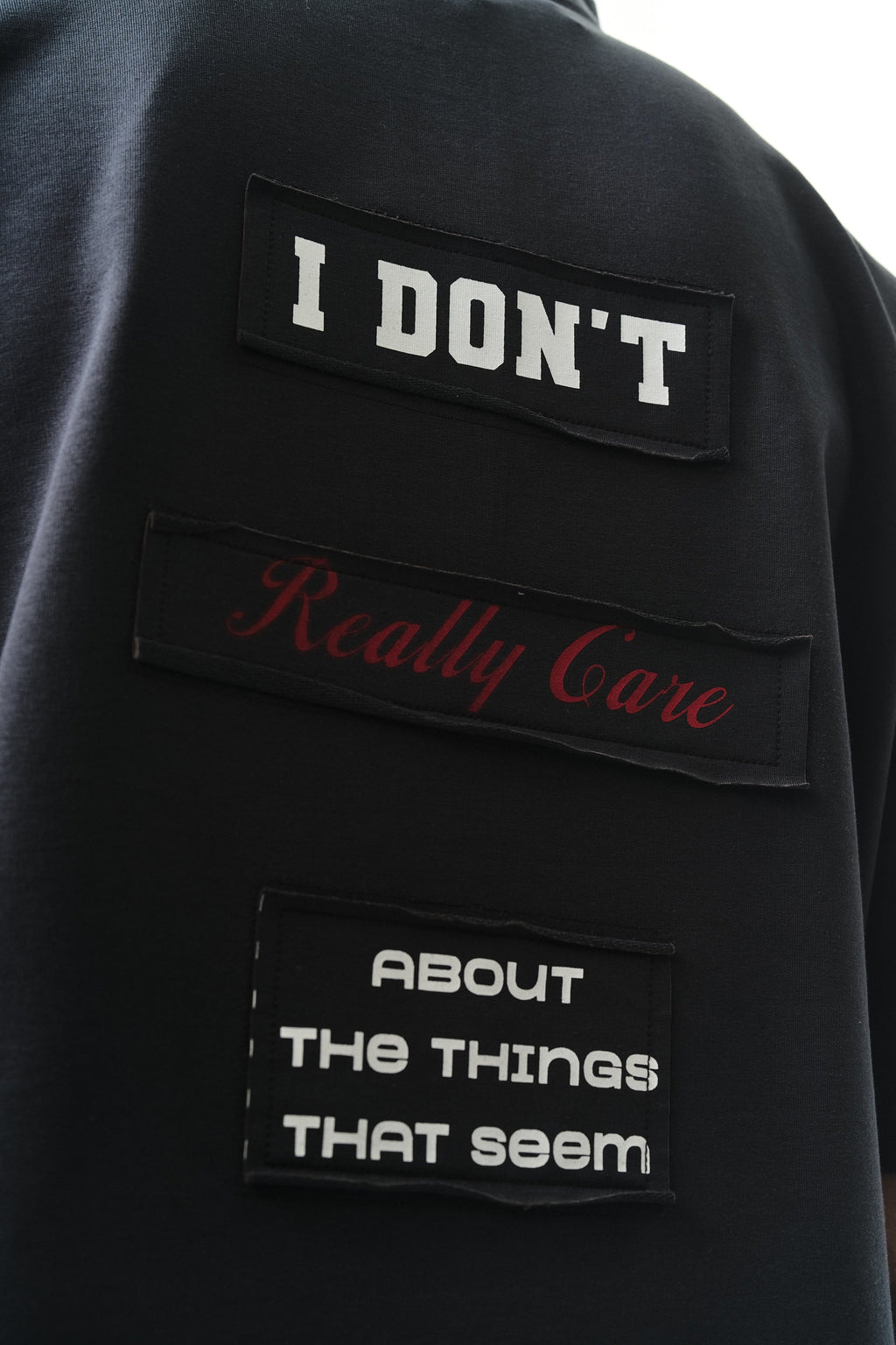I Don't Oversized T-Shirt Smoked