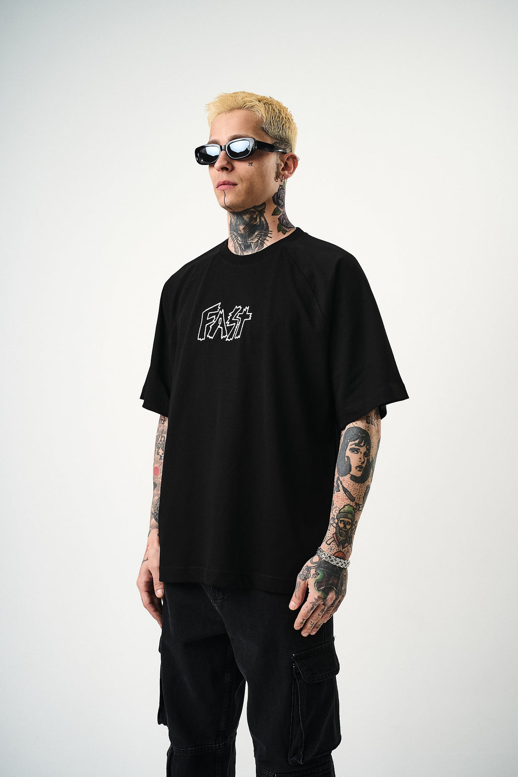 Fast Oversized T-Shirt Black