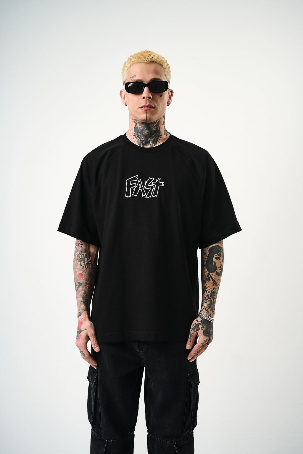 Fast Oversized T-Shirt Black