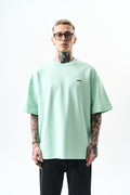 Respire Injection Printed Oversized T-Shirt Mint Green