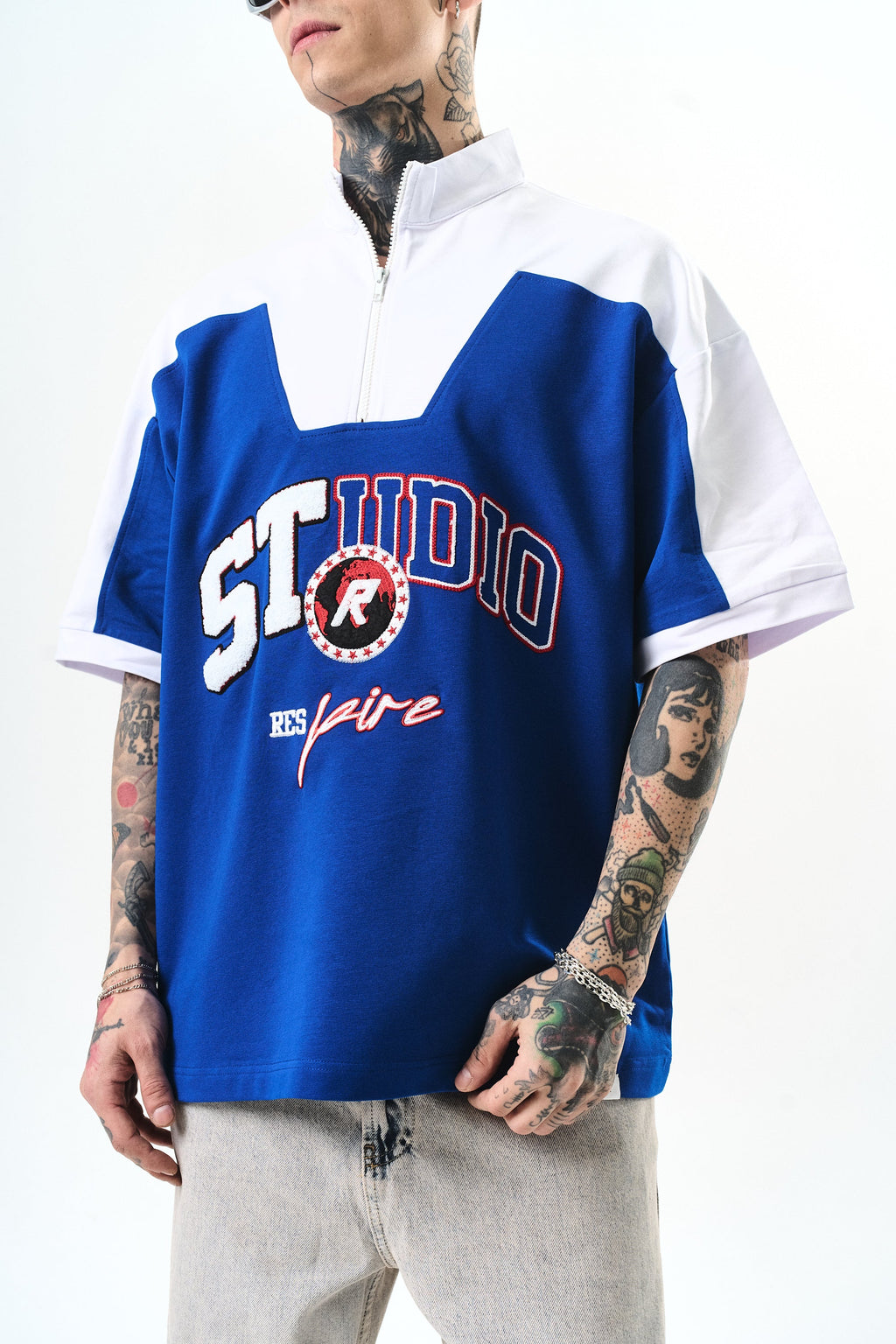 Studio Oversized T-Shirt Sax Blue