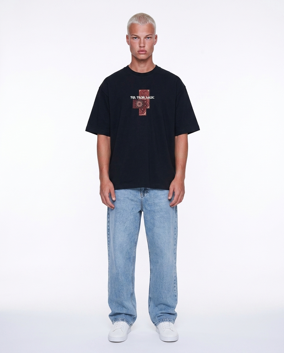 Far From Basic Oversized T-Shirt Black