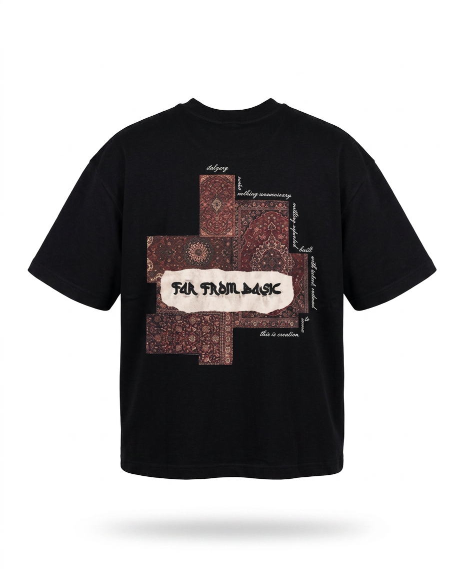 Far From Basic Oversized T-Shirt Black