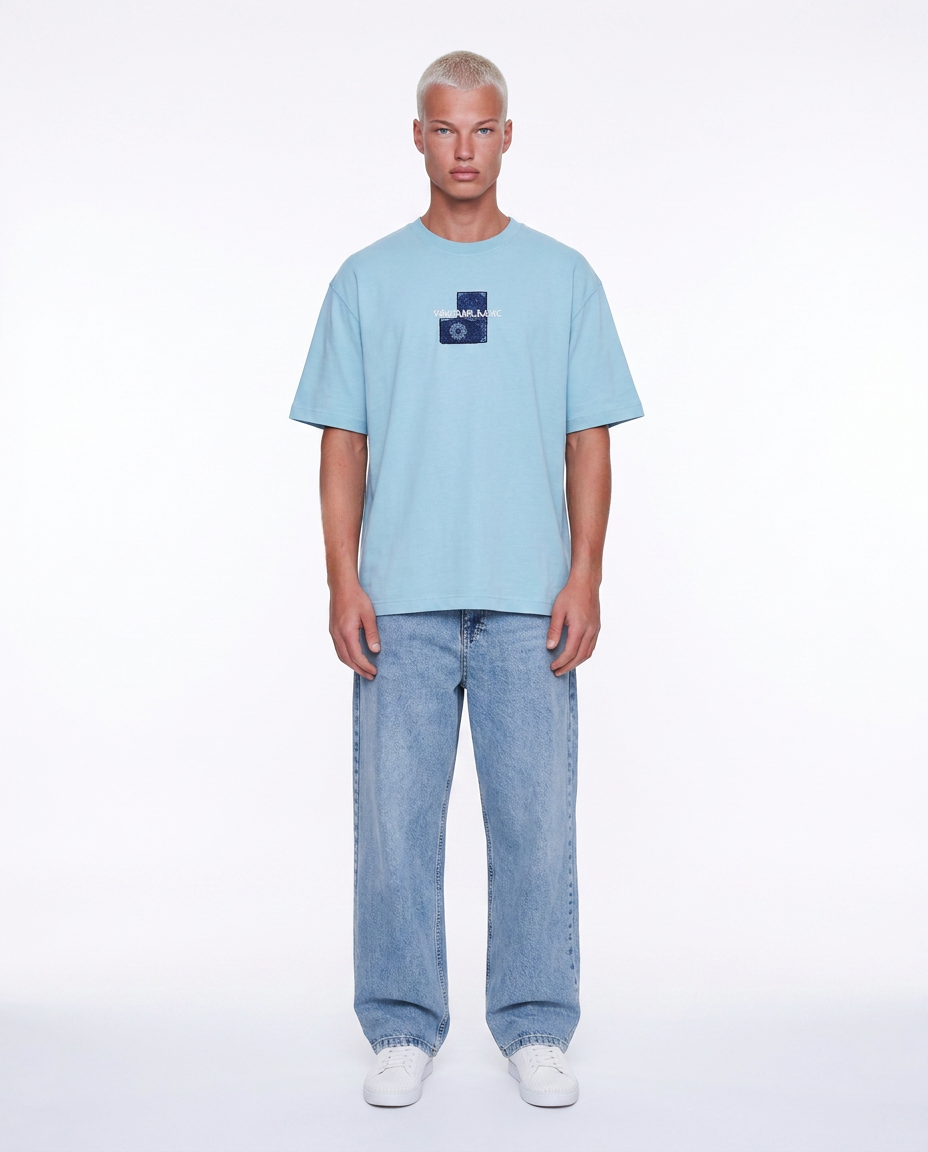 Far From Basic Oversized T-Shirt Baby Blue