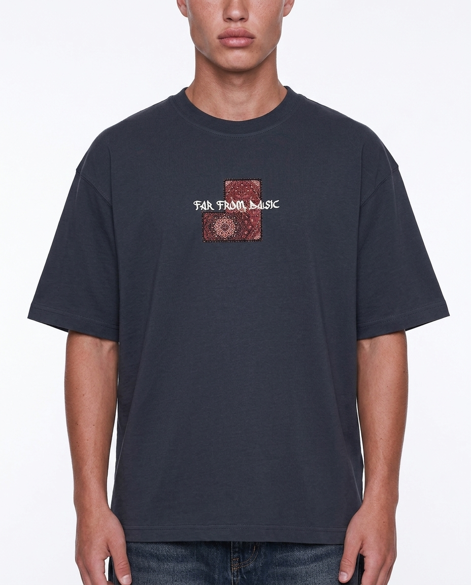 Far From Basic Oversized T-Shirt Smoked