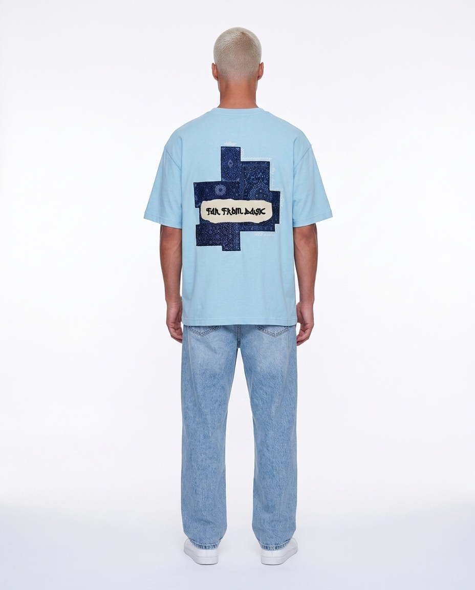 Far From Basic Oversized T-Shirt Baby Blue