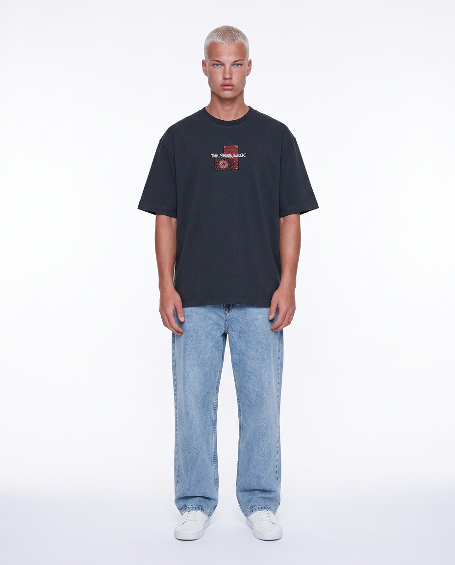 Far From Basic Oversized T-Shirt Smoked