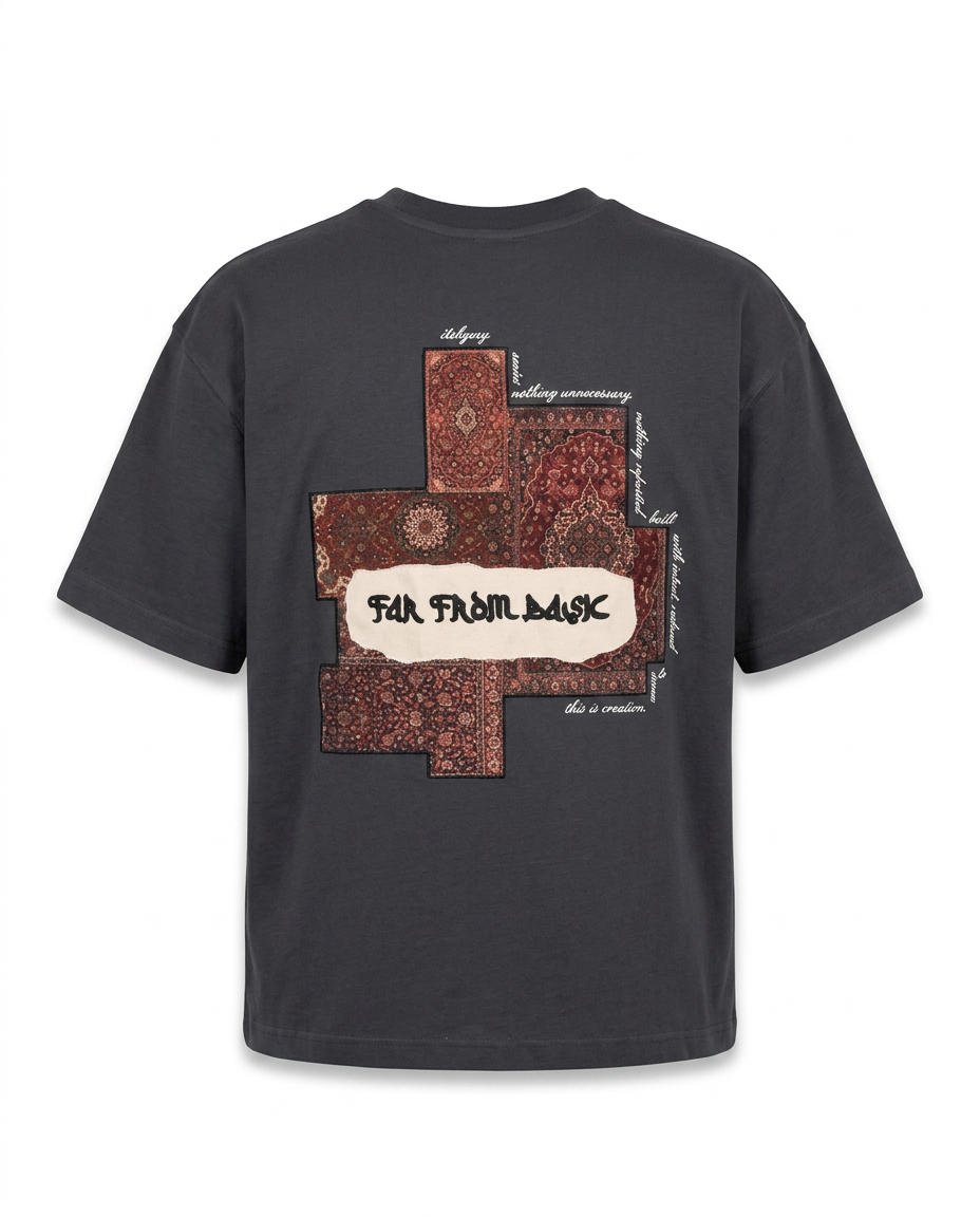 Far From Basic Oversized T-Shirt Smoked
