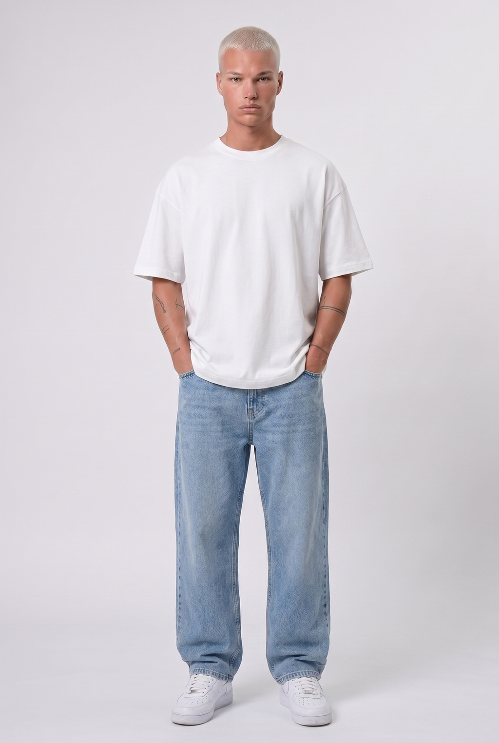 Basic Oversized T-Shirt 24/1 Ecru