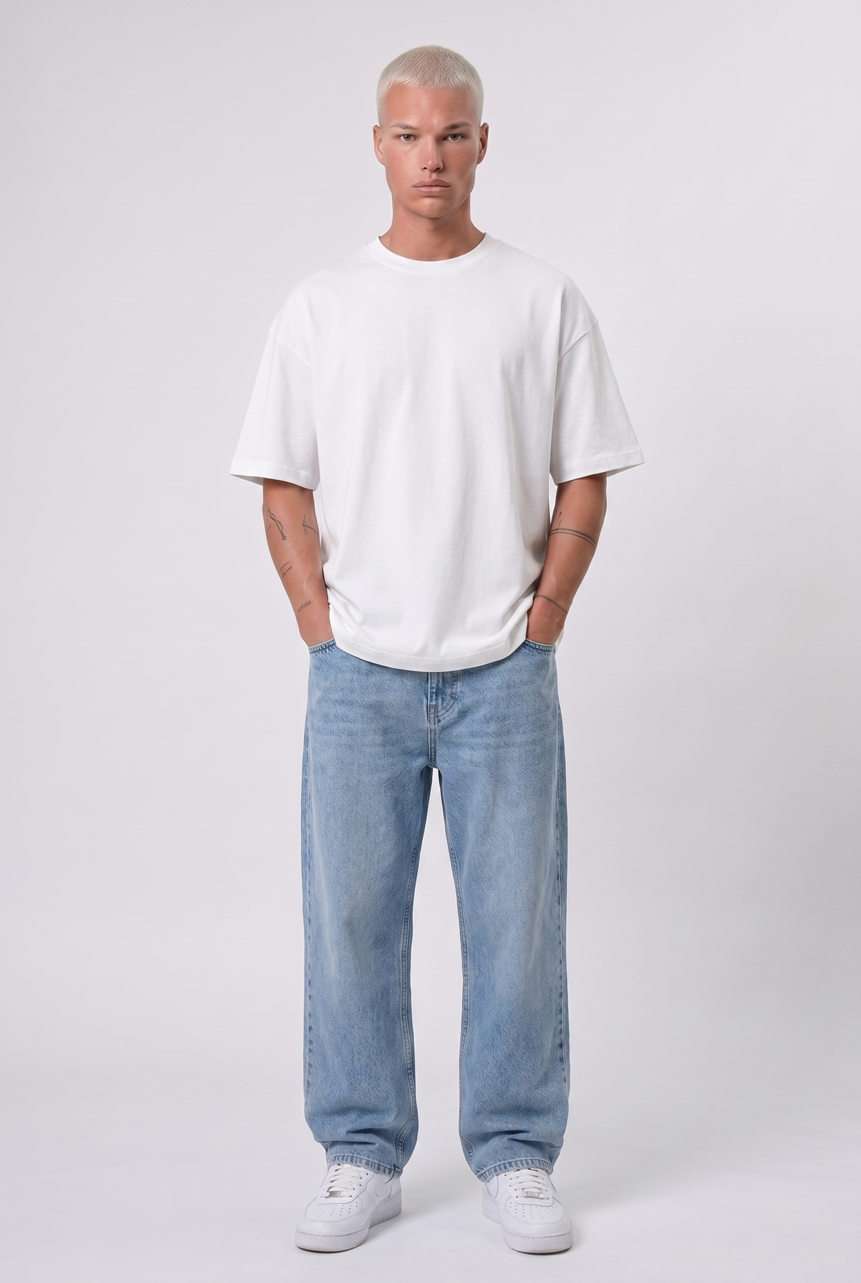 Basic Oversized T-Shirt 24/1 Ecru
