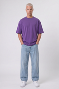 Basic Oversized T-Shirt 24/1 Purple