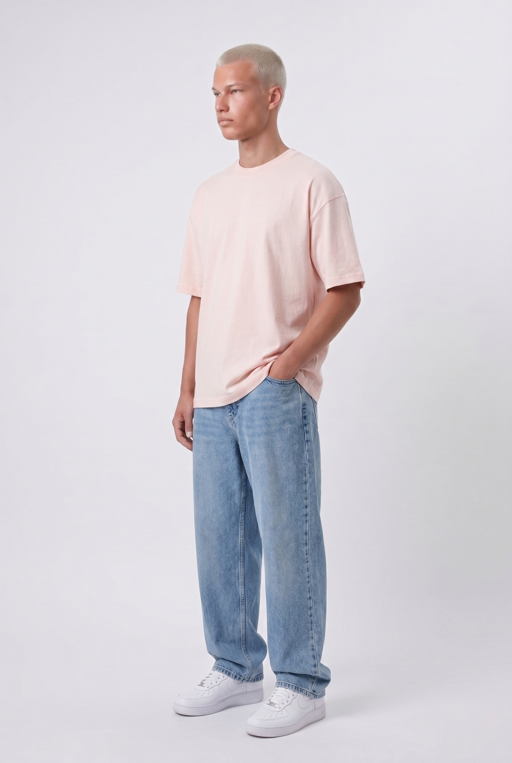 Basic Oversized T-Shirt 24/1 Pink