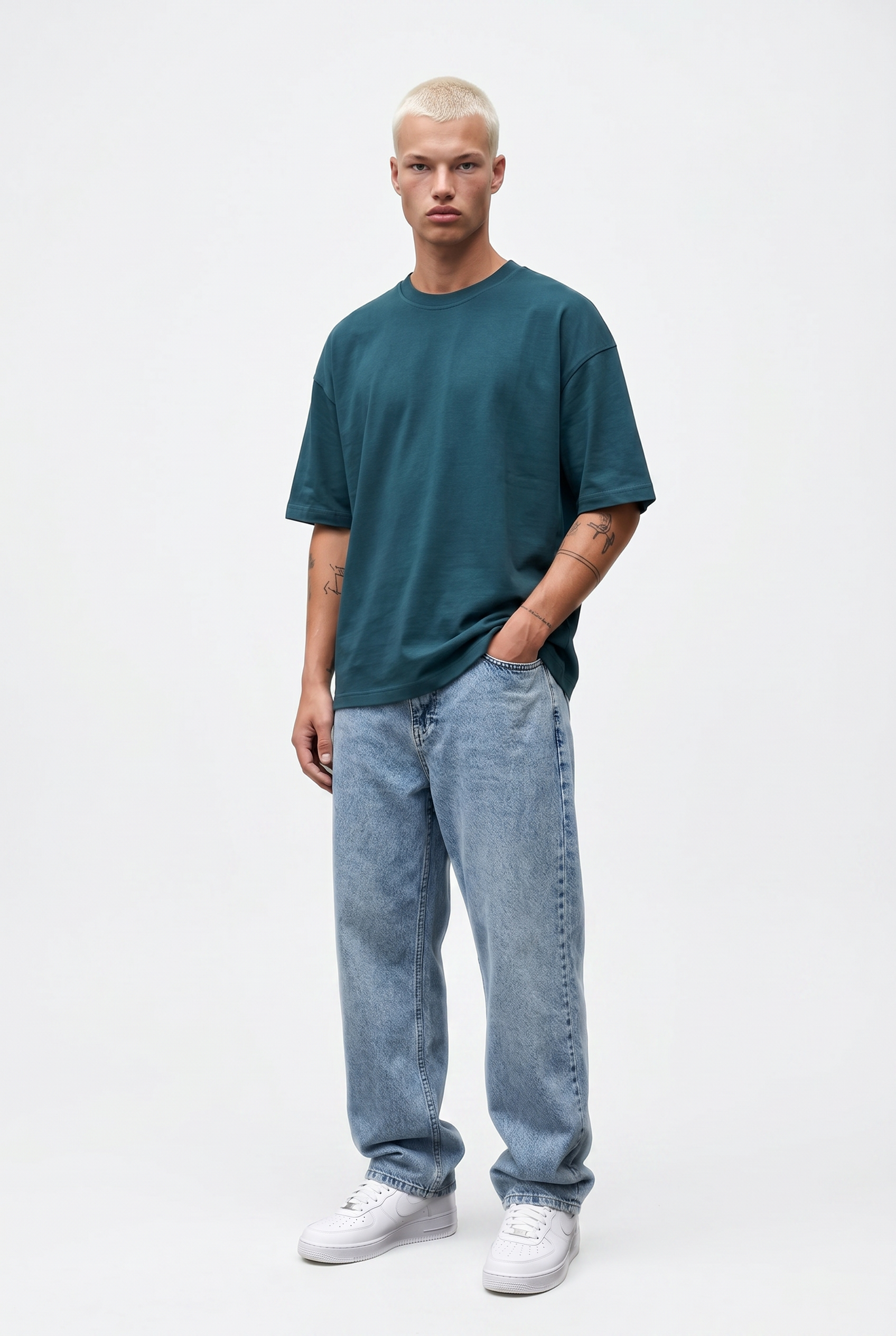 Basic Oversized T-Shirt 24/1 Emerald