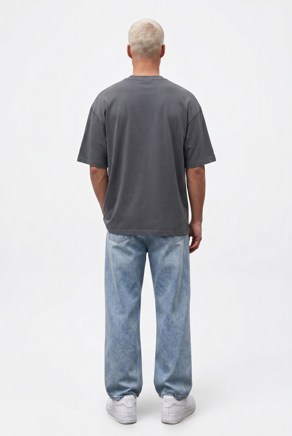 Basic Oversized T-Shirt 24/1 Smoked