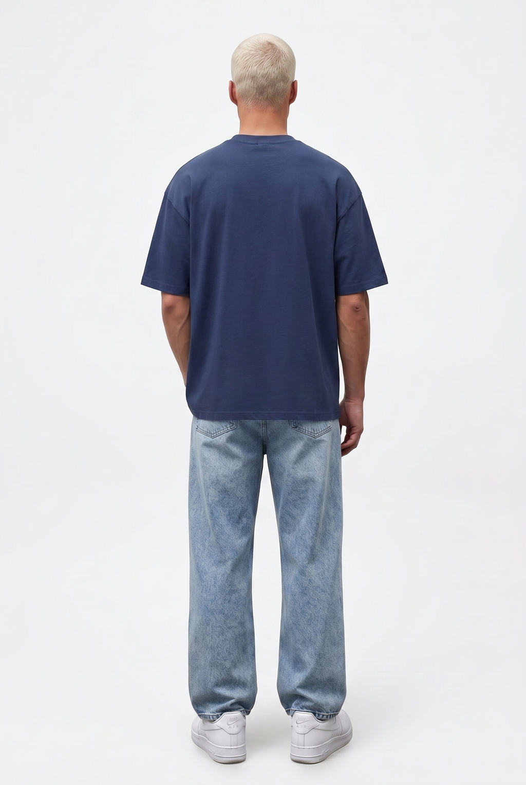 Basic Oversized T-Shirt 24/1 Navy
