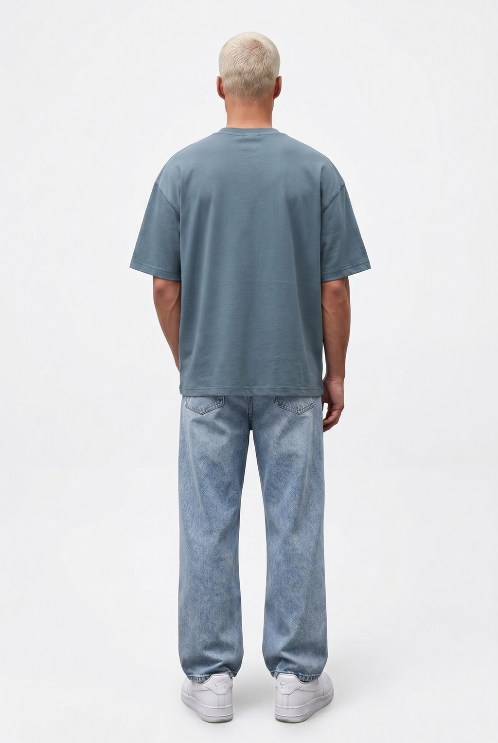 Basic Oversized T-Shirt 24/1 Petrol Blue
