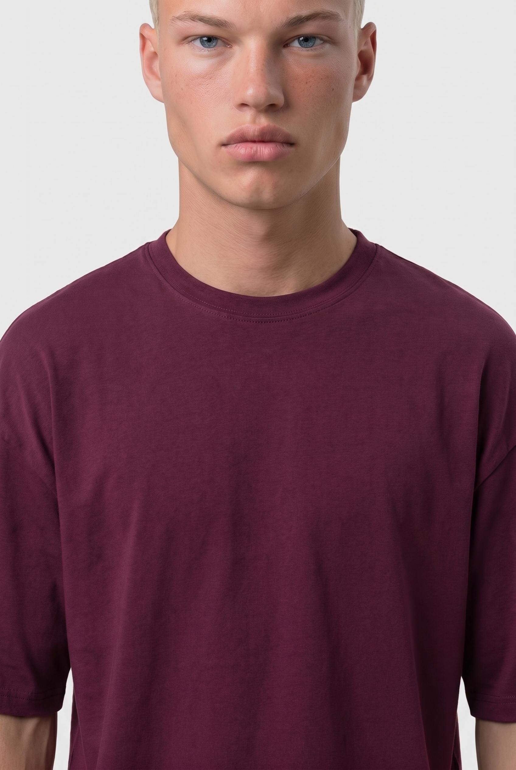 Basic Oversized T-Shirt 24/1 Cherry