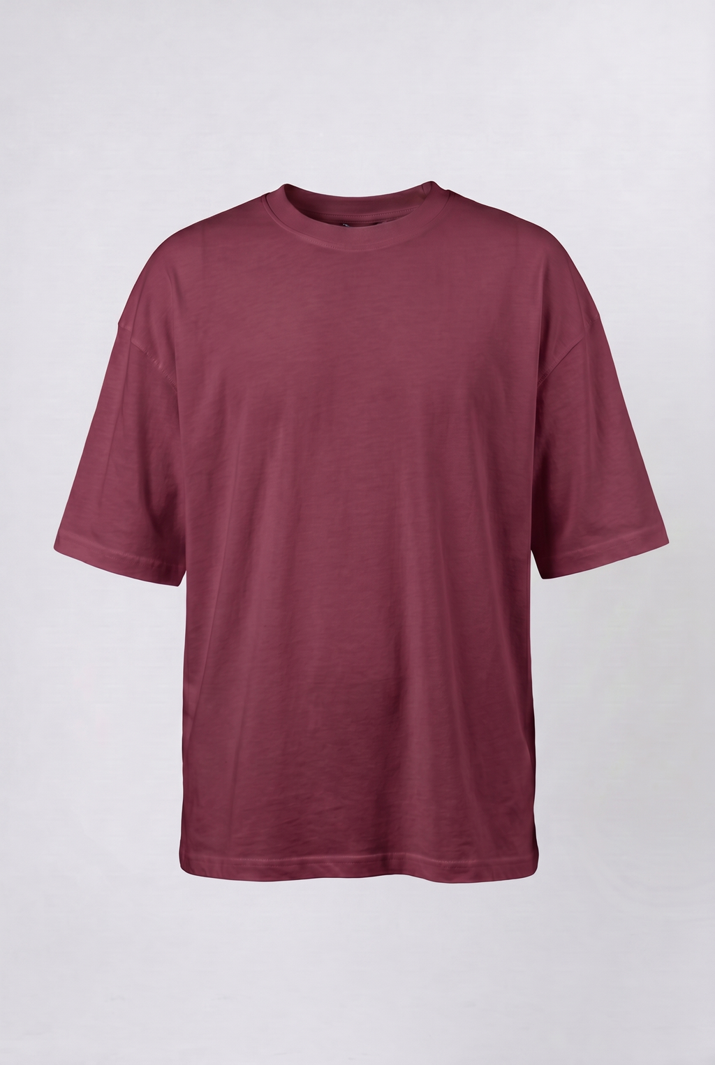 Basic Oversized T-Shirt 24/1 Burgundy
