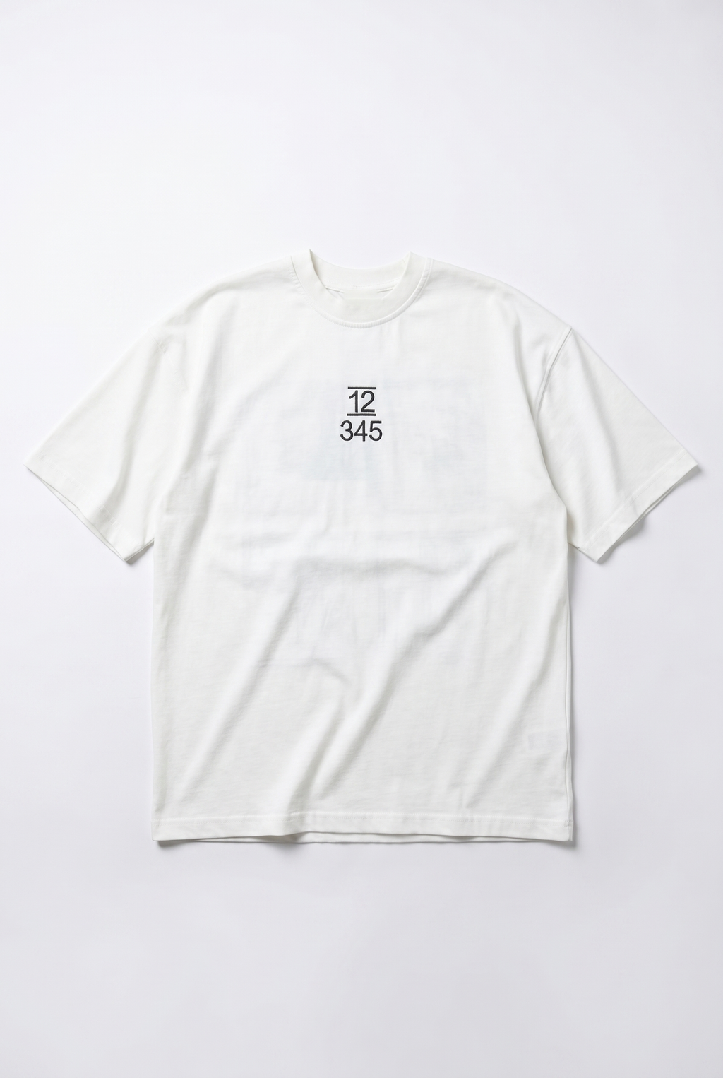 Embroidered Oversized T-Shirt Ecru