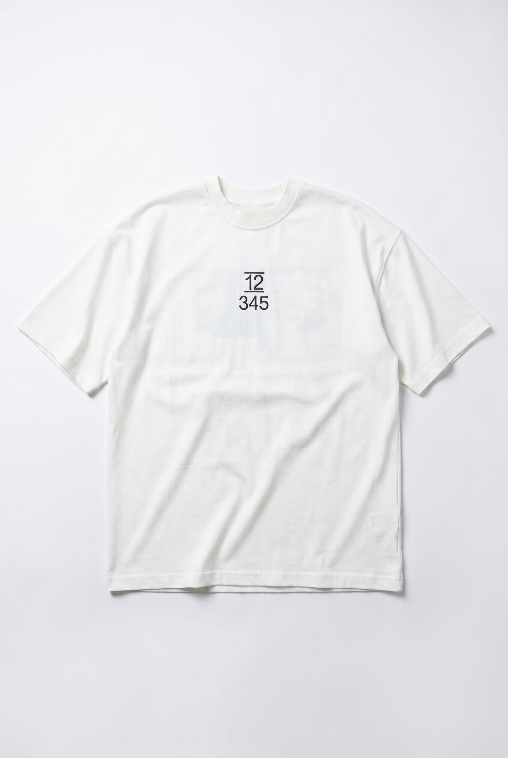 Embroidered Oversized T-Shirt Ecru