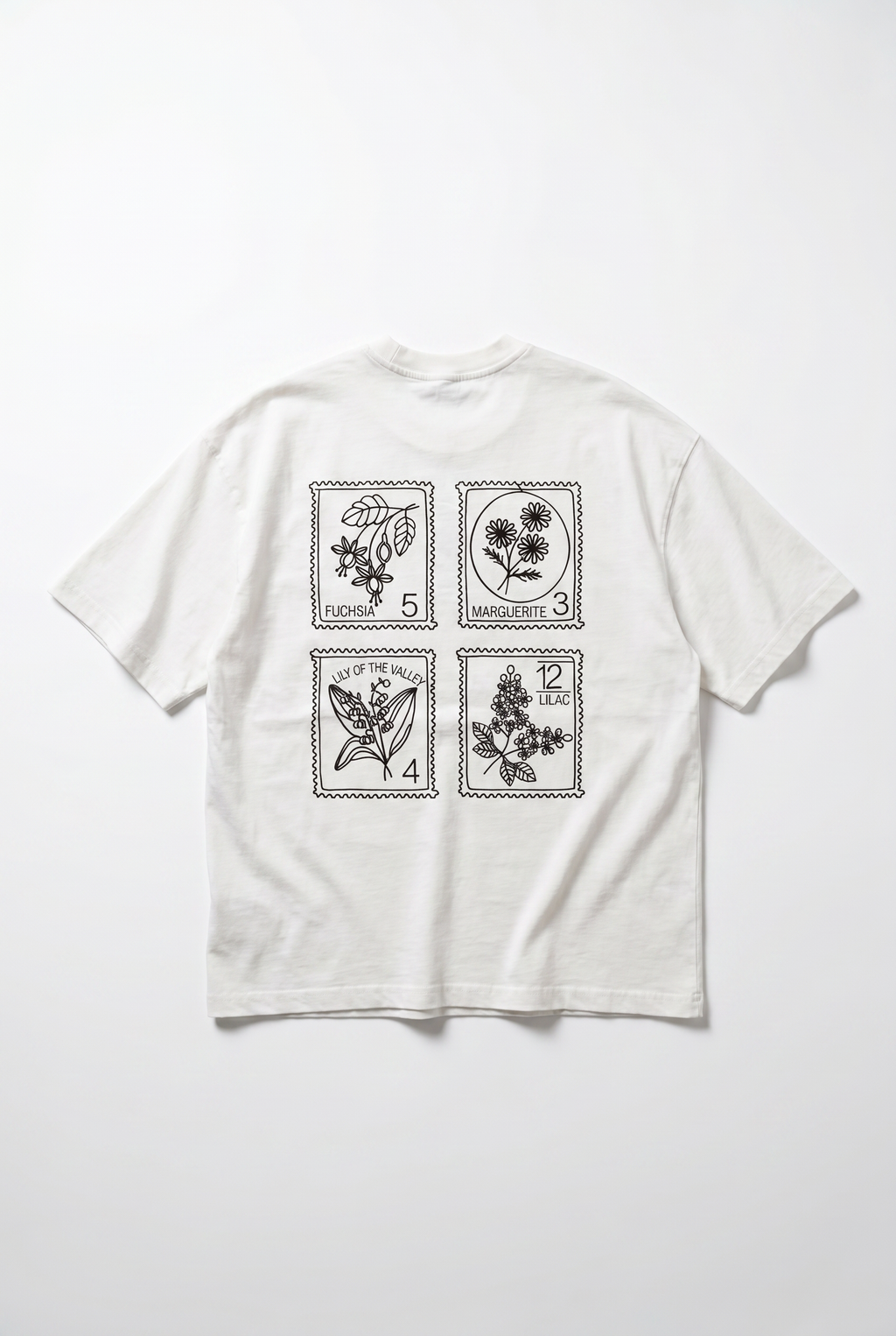 Embroidered Oversized T-Shirt Ecru