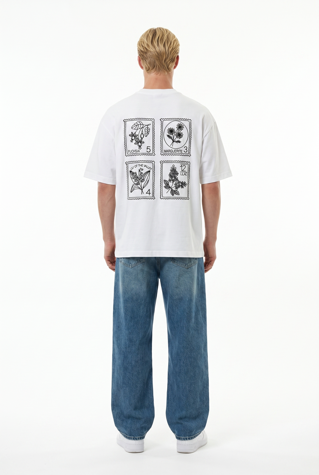 Embroidered Oversized T-Shirt Ecru