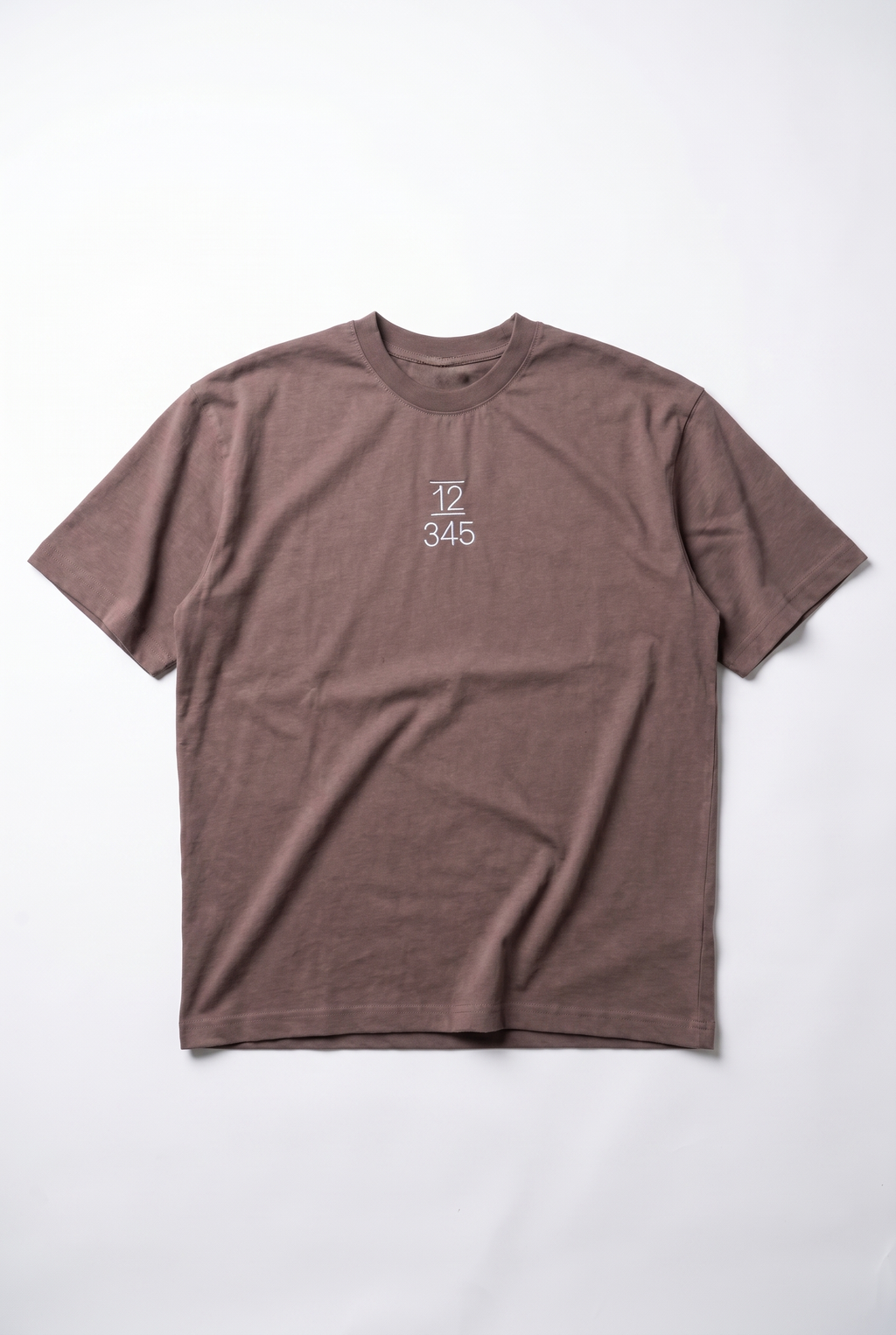 Embroidered Oversized T-Shirt Brown